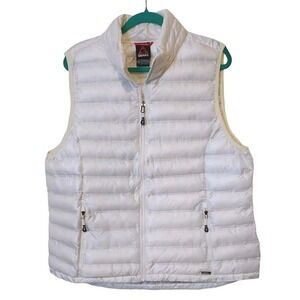Gerry Vest Women's 2XL White Sleeveless Full Zip Puffer Jacket Classic Outdoor